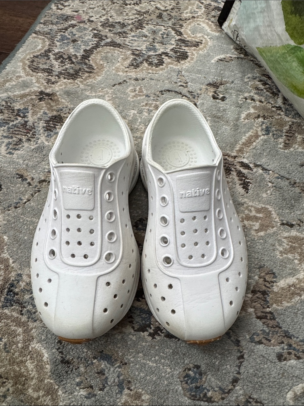 Native Kids White Robbie Sugarlite Slip-On Shoes